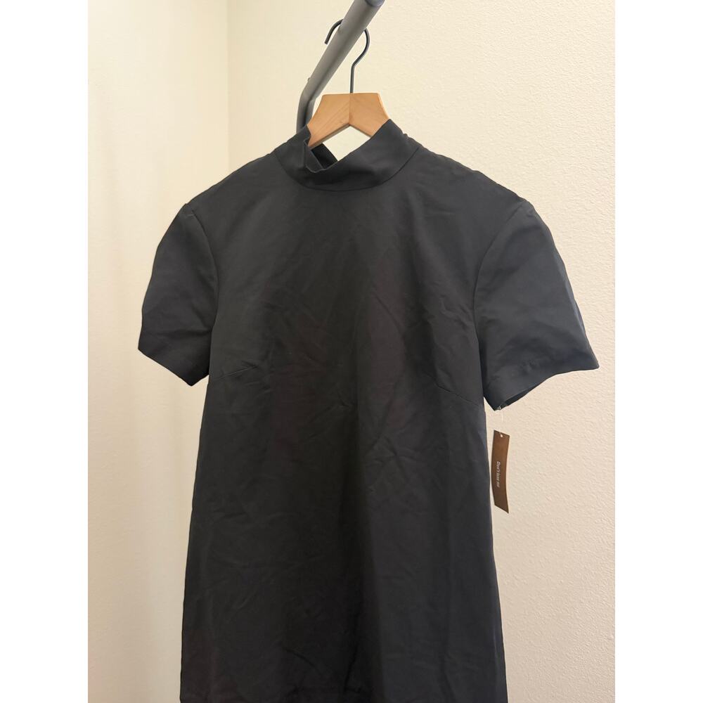 $297 New O.P.T black Elowen cotton dress sz M - Picture 7 of 11
